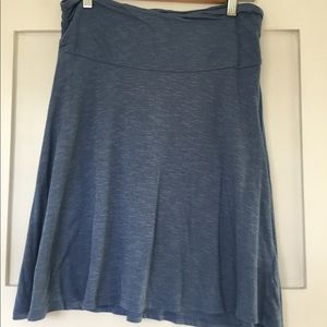 Blue Horny Toad jersey skirt